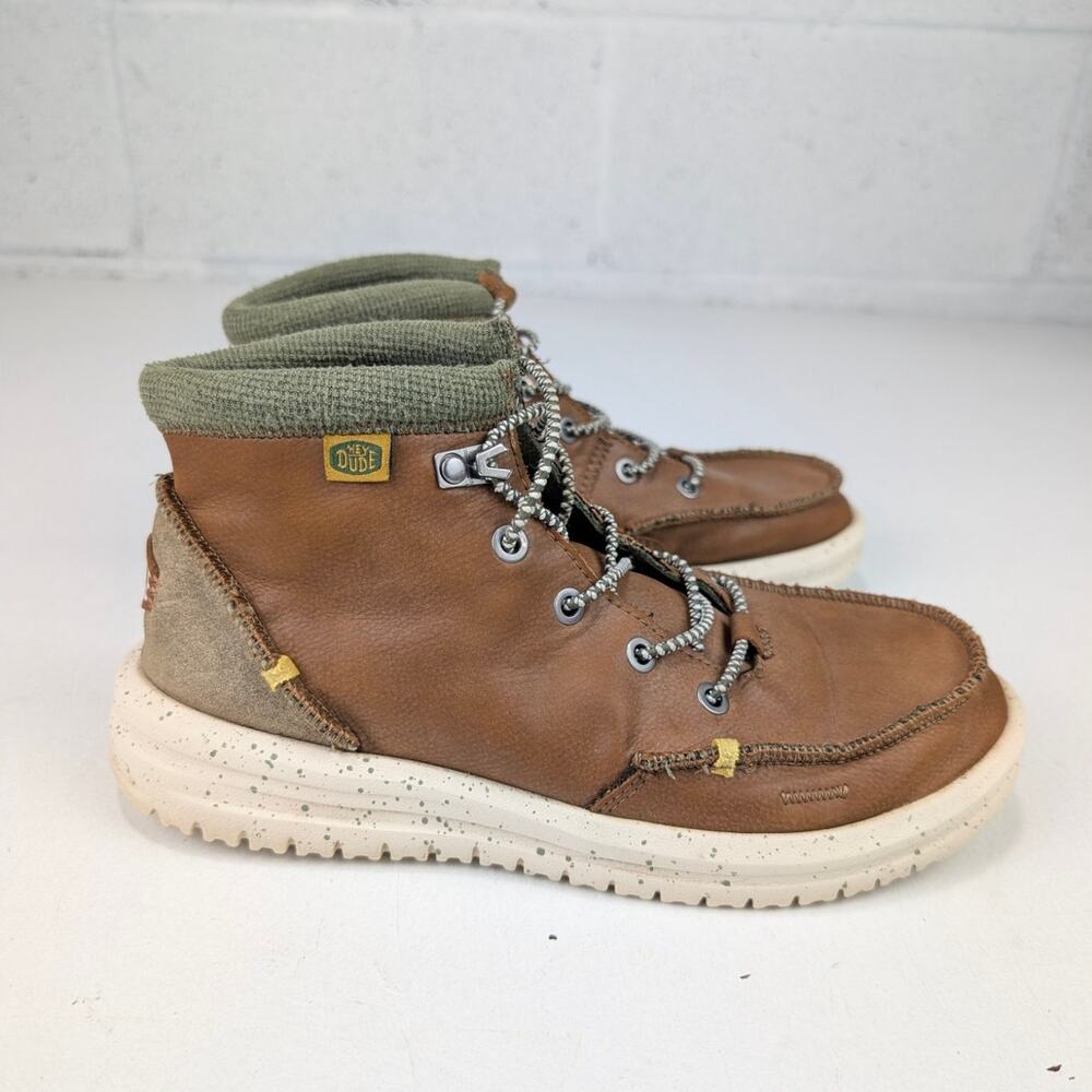 Hey Dude Boys 6 Bradley Brown Leather Boots